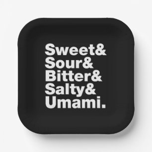 Assiettes En Carton Cinq saveurs de base