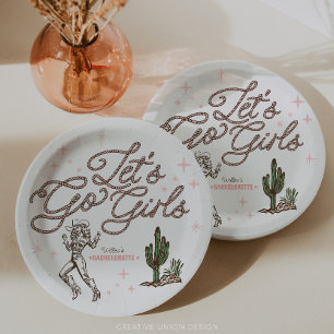 Assiettes En Carton Circuit Bachelorette Western Sauvage Dernier Rodéo