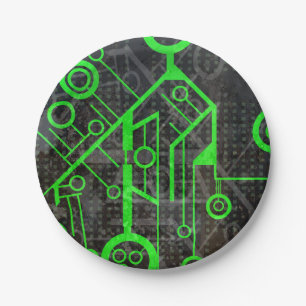 Assiettes En Carton Circuit vert