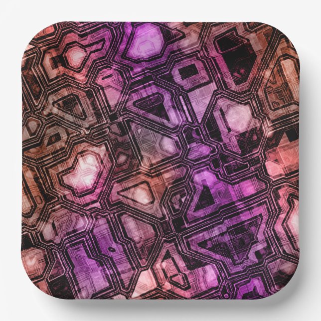 Assiettes En Carton circuits gemstone - fiole d'astro : (Recto)