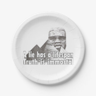 Assiettes En Carton Citation de grandeur afrocentrique