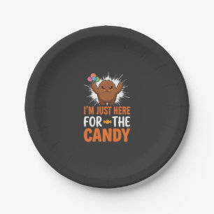 Assiettes En Carton Citation de Monstre de Bonbons d'Halloween Design