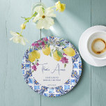 Assiettes En Carton Citrons italiens bougainvilliers agrumes douche de<br><div class="desc">C'est beaucoup de citrons italiens bougainvilliers agrumes méditerranéen printemps nuptiale douche nuptiale personnalisée monogramme imprimé plaques,  décoration de table personnalisée</div>