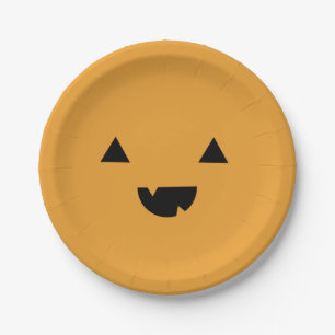Assiettes En Carton Citrouille