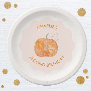 Assiettes En Carton Citrouille Automne Deuxième Automne 2e Anniversair