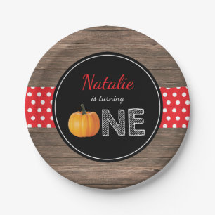 Assiettes En Carton Citrouille Automne Premier Anniversaire Plaques pa