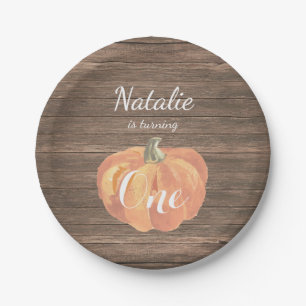 Assiettes En Carton Citrouille Fall First Birthday Party Plaques papie