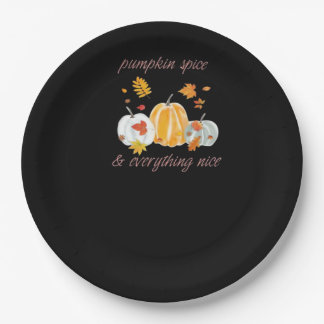 Assiettes En Carton Citrouille Spice & Tout Nice meme Slogan