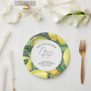 Assiettes En Carton Citrus Lemon - Elle a trouvé son pressoir principa