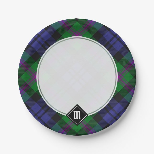 Assiettes En Carton Clan Baird Tartan (Devant)