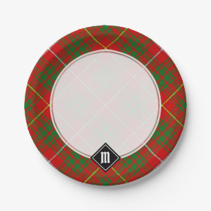 Assiettes En Carton Clan Bruce Tartan