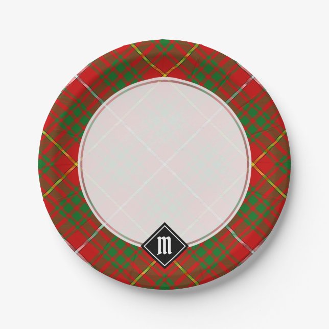 Assiettes En Carton Clan Bruce Tartan (Devant)