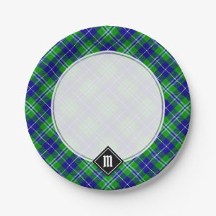 Assiettes En Carton Clan Douglas Tartan