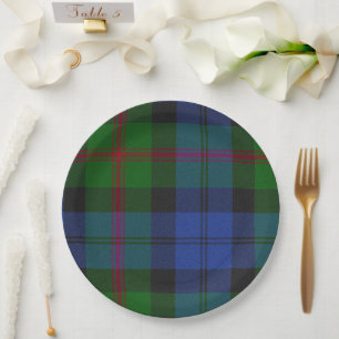 Assiettes En Carton Clan écossais de Baird Tartan Plaid Motif