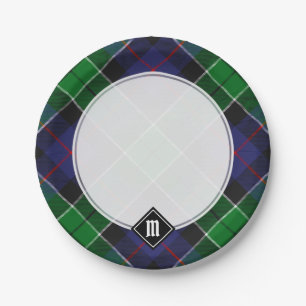 Assiettes En Carton Clan Leslie Chasse Tartan
