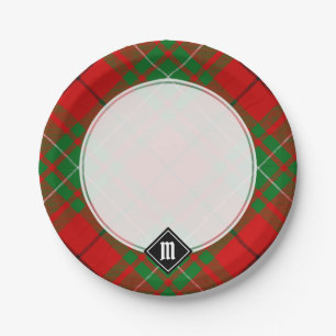 Assiettes En Carton Clan MacAulay Plaques Tartan