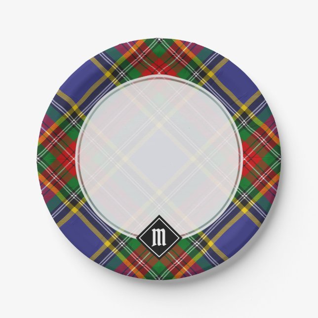 Assiettes En Carton Clan MacBeth Tartan Plaques en papier (Devant)