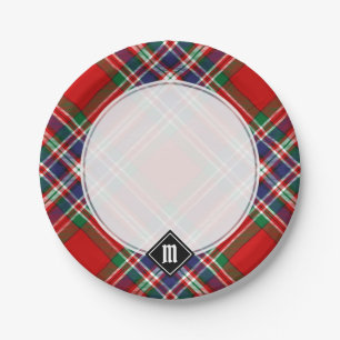 Assiettes En Carton Clan MacFarlane Red Tartan