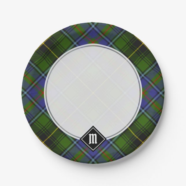 Assiettes En Carton Clan MacInnes Tartan (Devant)