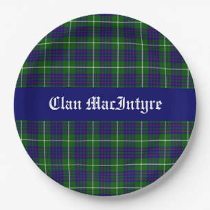 Assiettes En Carton Clan MacIntyre Tartan personnalisable