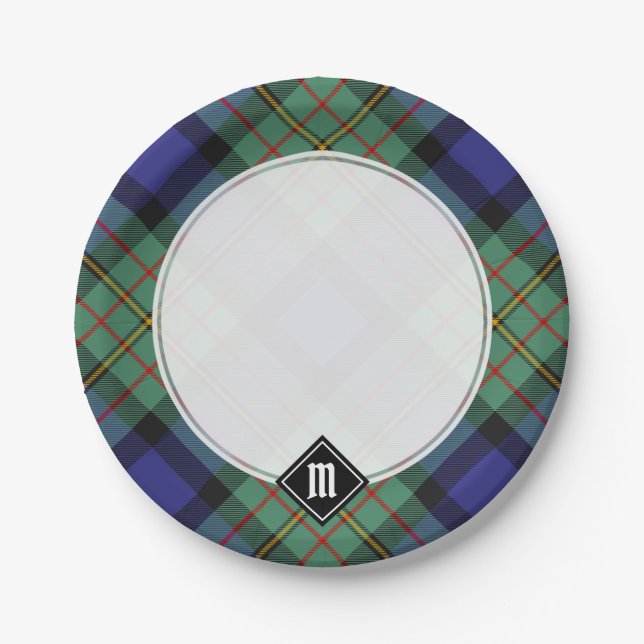 Assiettes En Carton Clan MacLaren Tartan (Devant)