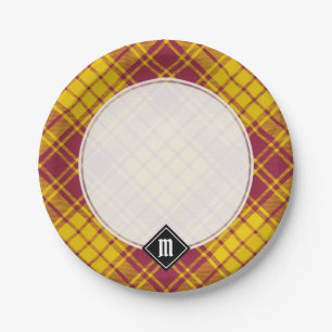 Assiettes En Carton Clan MacMillan robe Tartan