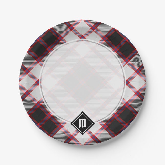 Assiettes En Carton Clan MacPherson Chasse Tartan Plaques de papier (Devant)