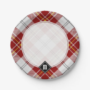 Assiettes En Carton Clan MacPherson Robe rouge Tartan Plaques en papie