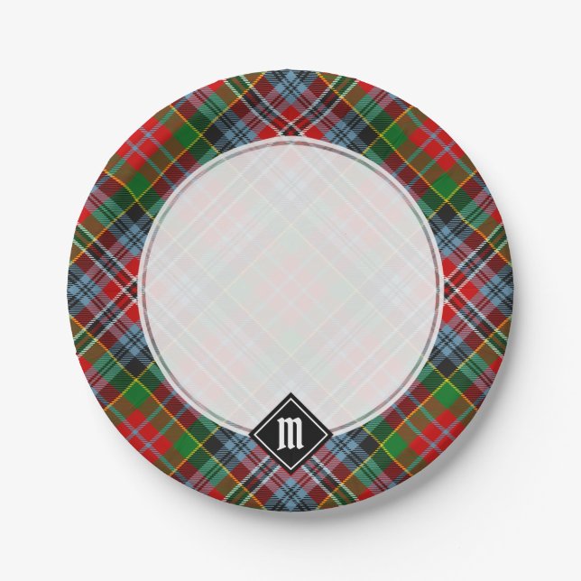 Assiettes En Carton Clan MacPherson Tartan Plaques papier (Devant)