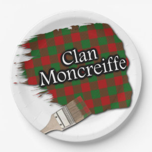 Assiettes En Carton Clan Moncreiffe Scottish Tartan Paint Brush