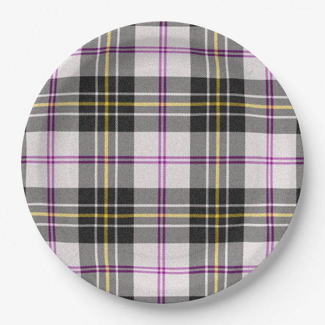 Assiettes En Carton Clan Tartan Scottish Plaid Patter (Devant)