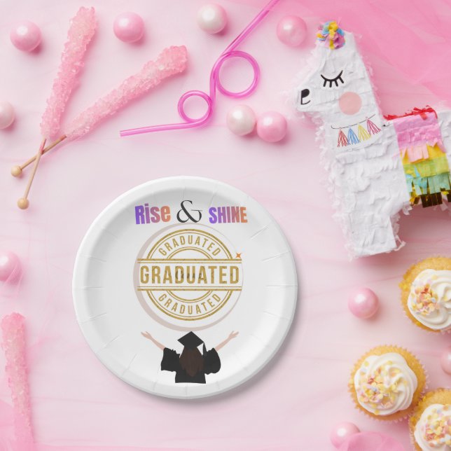 Assiettes En Carton Classe élite 2026 🎓 (Fête)