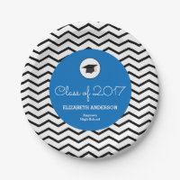 Classe personnalisée de 2026 Chevron Bleu Grad