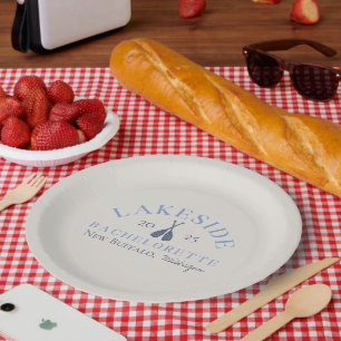 Assiettes En Carton Classic Lake Bachelorette Girls Week-end