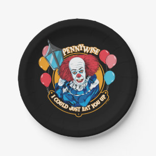 Assiettes En Carton Classic Pennywise - Je Pourrais Juste Vous Manger 