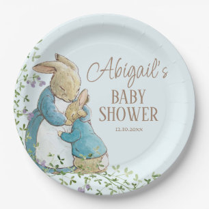 Assiettes En Carton Classic Pierre le Baby shower lapin