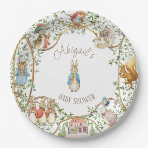 Assiettes En Carton Classic Pierre le Baby shower lapin