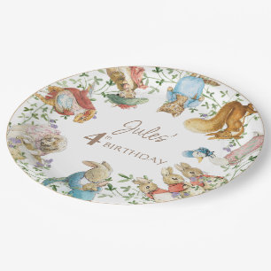 Assiettes En Carton Classic Pierre le lapin Anniversaire