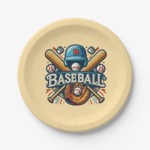 Assiettes En Carton Classique Baseball Essentials / Stylish Retro Lege