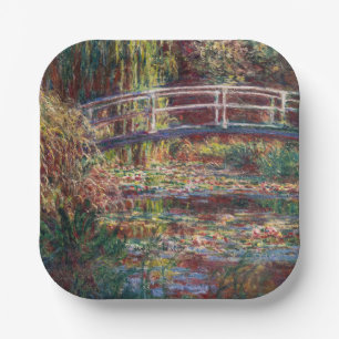 Assiettes En Carton Claude Monet - Bassin aux nymphéas, harmonie rose