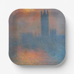 Assiettes En Carton Claude Monet - Chambres du Parlement Londres