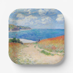 Assiettes En Carton Claude Monet - Chemin dans les champs de blé à Pou