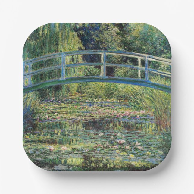 Assiettes En Carton Claude Monet - Etang Lily et Pont Japonais (Recto)
