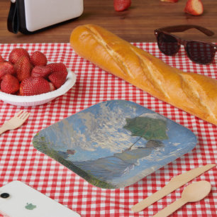 Assiettes En Carton Claude Monet Femme à l'ombrelle Beaux-Arts