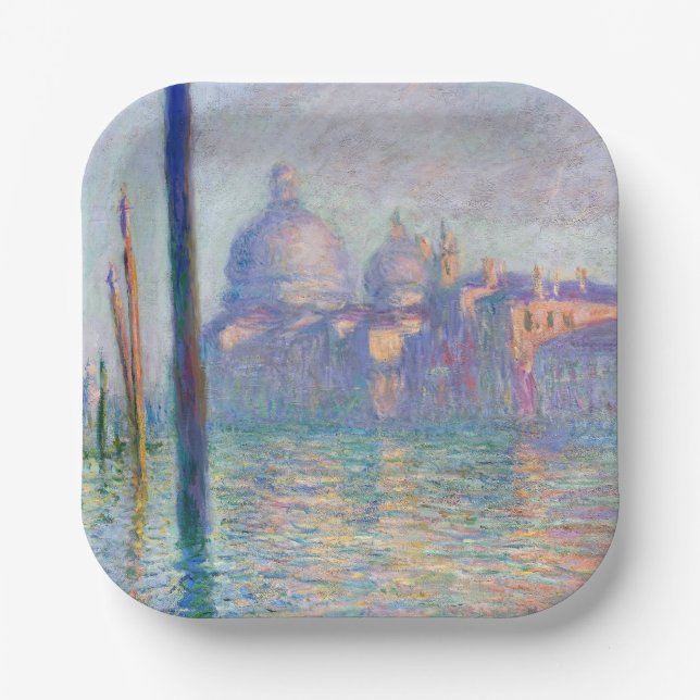 Assiettes En Carton Claude Monet - Grand Canal, Venise (Recto)