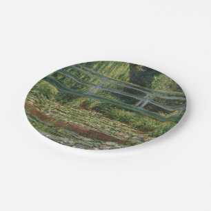 Assiettes En Carton Claude Monet - La passerelle japonaise