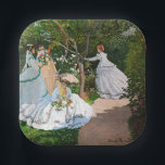 Assiettes En Carton Claude Monet - Les femmes dans le jardin<br><div class="desc">Femmes dans le jardin / Femmes au jardin - Claude Monet,  Huile sur toile,  1866</div>
