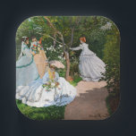 Assiettes En Carton Claude Monet - Les femmes dans le jardin<br><div class="desc">Femmes dans le jardin / Femmes au jardin - Claude Monet,  Huile sur toile,  1866</div>