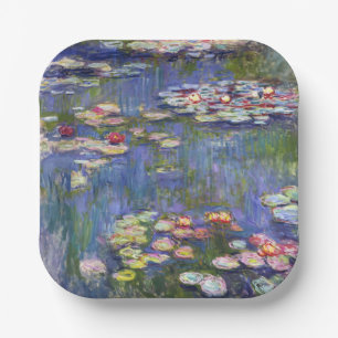 Assiettes En Carton Claude Monet - Nymphéas / Nénuphars