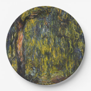 Assiettes En Carton Claude Monet Saule Pleureur Art Impressionniste